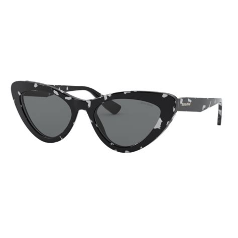 miu miu black and white sunglasses